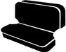 FIA SL62-71 GRAY LeatherLite™ Custom Seat Cover; Leatherette; Gray/Black; Bench Seat; - Truck Part Superstore