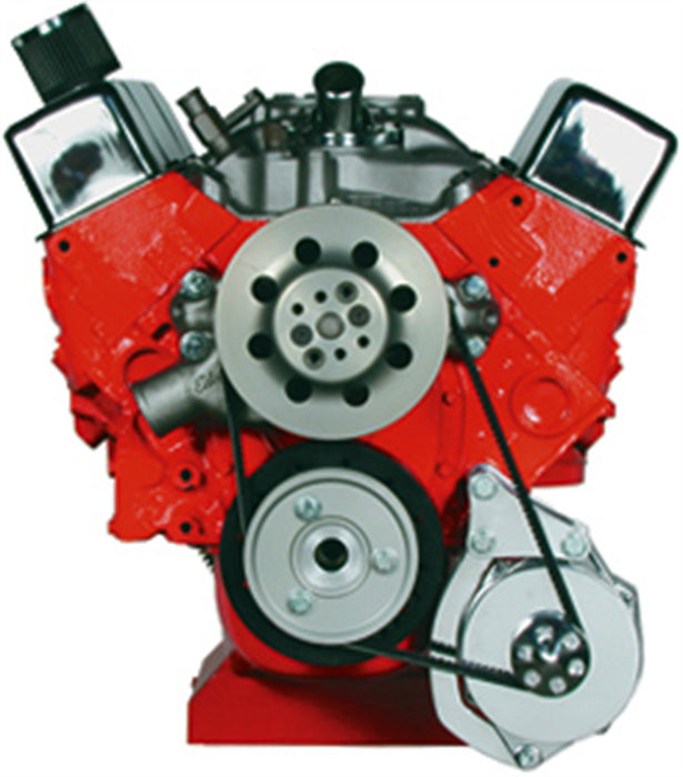 Powermaster Performance 885 Low Mount Bracket; Small Block Chevy; Racing; Natural; - Truck Part Superstore