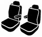 FIA OE32-99 GRAY Oe™ Custom Seat Cover; Tweed; Gray; Bucket Seats; Adjustable Head Rest; Armrest; - Truck Part Superstore