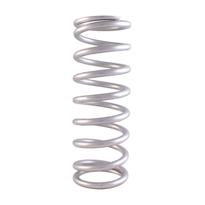 QA1 9HTSP550 Spring, Cr-Si HT High Travel 3.8" 9" X 550 Lbs/In Taper Pigtail Silver PC - Truck Part Superstore