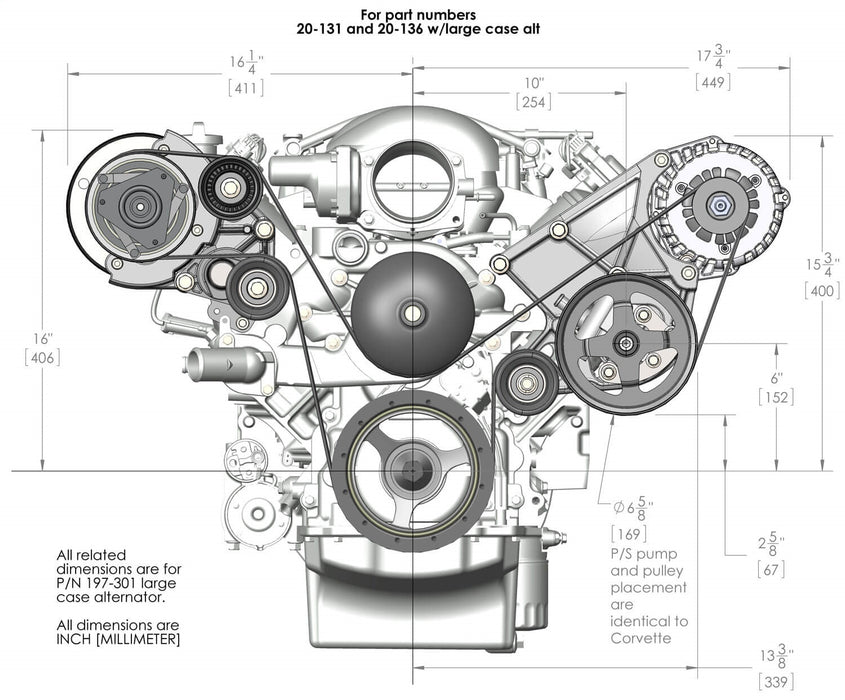 Holley 20-136BK AccessoryDriveCmpKit - Truck Part Superstore