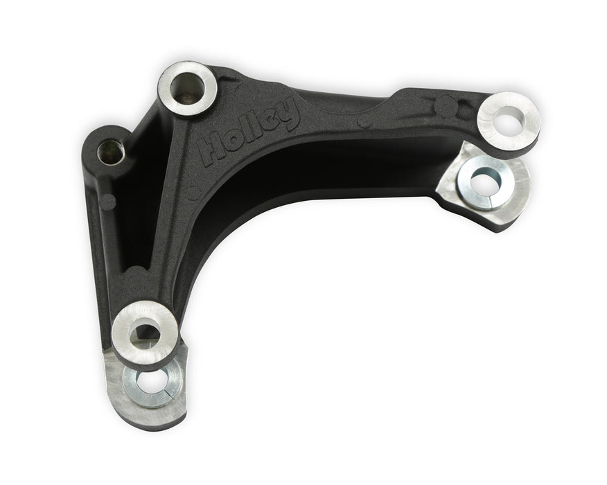 Holley 20-166BK Accessory Drive Bracket; For Alternator; Mid Mount LSA/LS; Black Cast Aluminum; - Truck Part Superstore