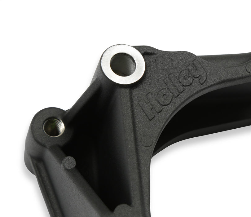 Holley 20-166BK Accessory Drive Bracket; For Alternator; Mid Mount LSA/LS; Black Cast Aluminum; - Truck Part Superstore