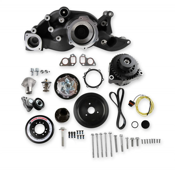 Holley 20-182BK Mid-Mount Complete Race Accessory System - Truck Part Superstore