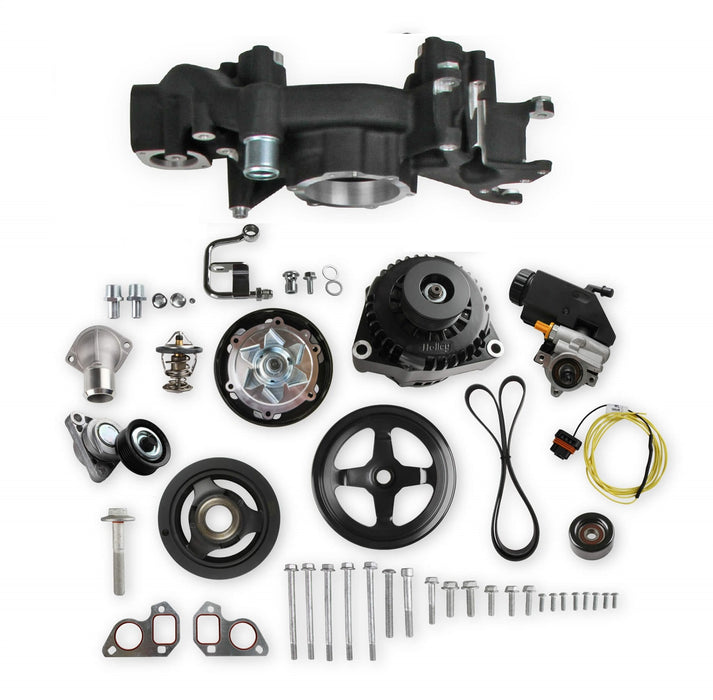 Holley 20-186BK Mid-Mount Complete Race Accessory System - Truck Part Superstore