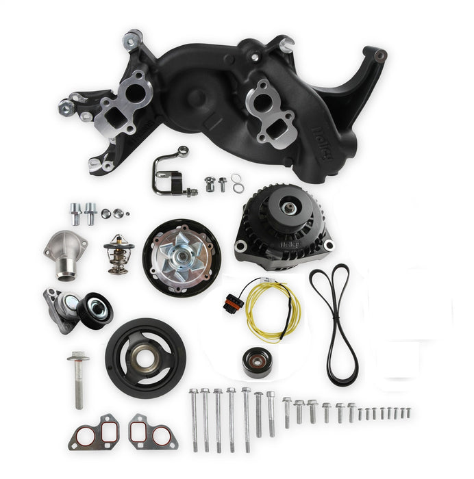 Holley 20-187BK Mid-Mount Complete Race Accessory System - Truck Part Superstore