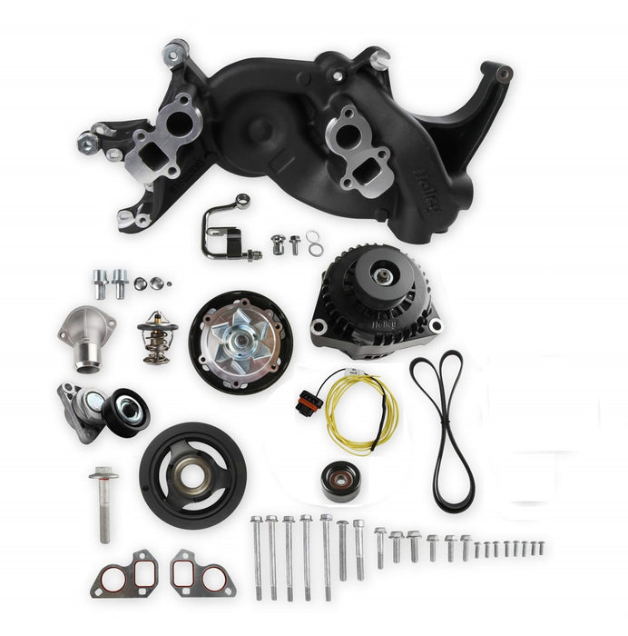 Holley 20-187BK Mid-Mount Complete Race Accessory System - Truck Part Superstore
