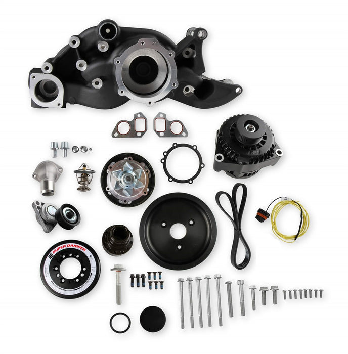 Holley 20-192BK Premium Mid-Mount Complete Race Accessory System - Truck Part Superstore