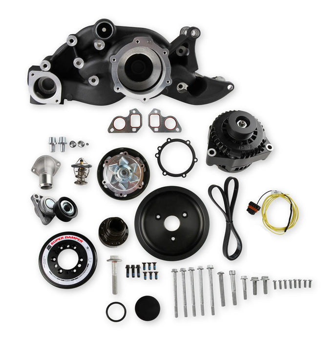 Holley 20-192BK Premium Mid-Mount Complete Race Accessory System - Truck Part Superstore