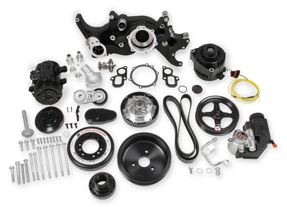 Holley 20-200BK Mid-Mount LT Accessory Drive System Kit - Truck Part Superstore