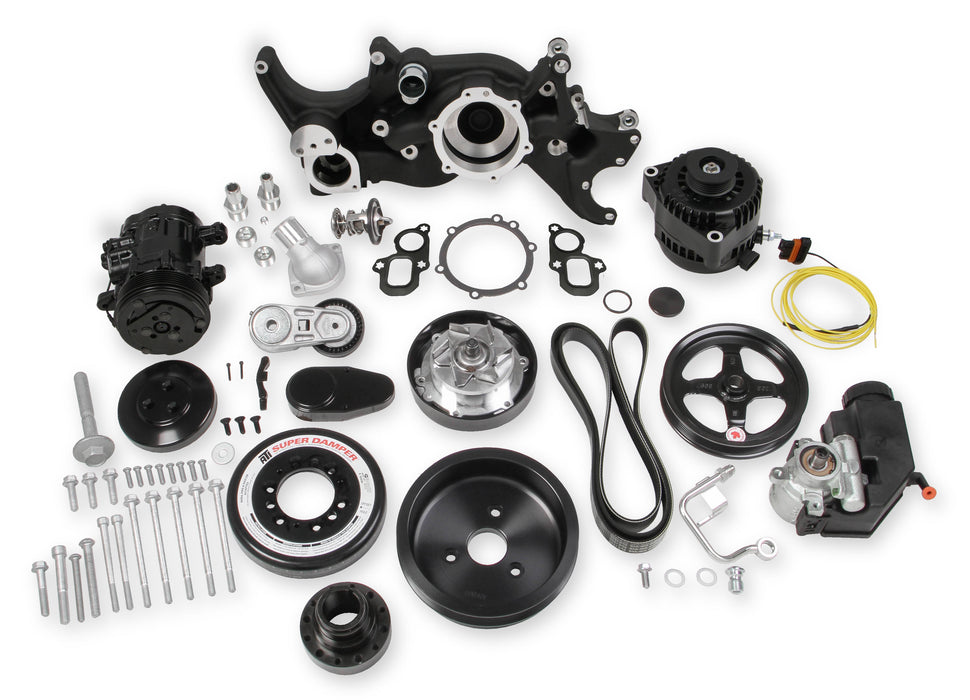 Holley 20-200BK Mid-Mount LT Accessory Drive System Kit - Truck Part Superstore