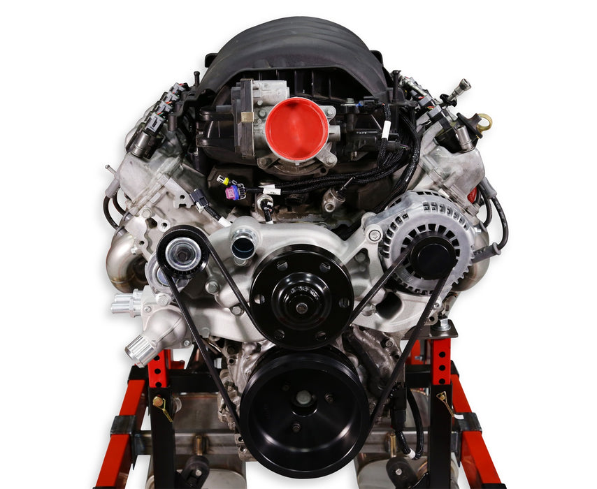 Holley 20-202P Mid-Mount Accessory Drive System Kit; Incl. Water Pump/Alternator; Polished; - Truck Part Superstore