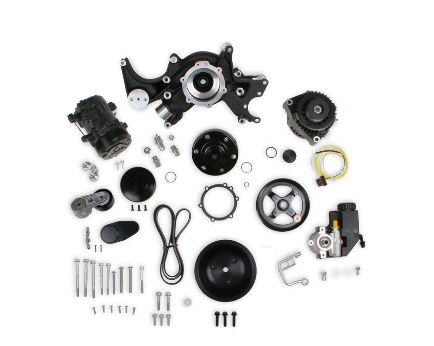 Holley 20-240BK Mid-Mount Complete Accessory Drive System - Truck Part Superstore