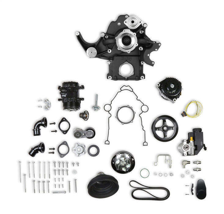 Holley 20-290BK Holley Mid-Mount Complete Accessory System - Truck Part Superstore