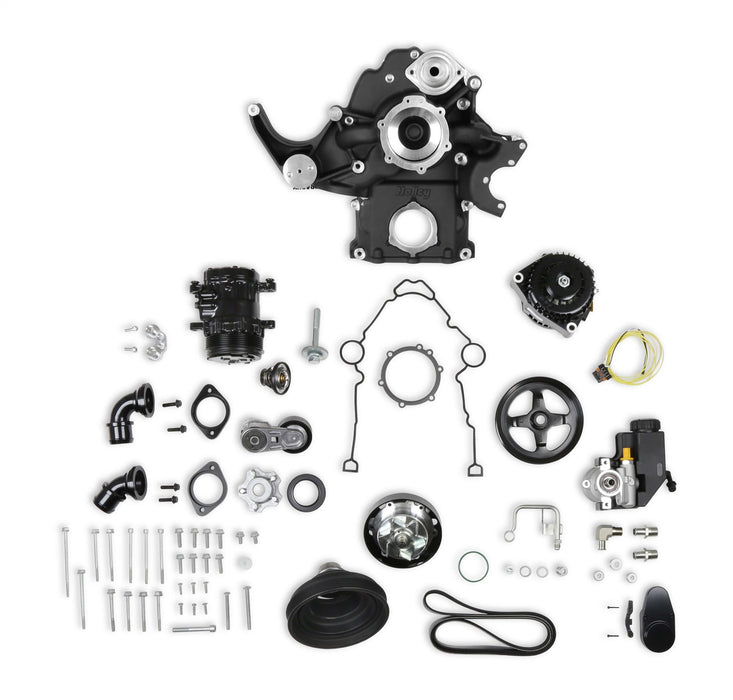 Holley 20-291BK Holley Mid-Mount Complete Accessory System - Truck Part Superstore