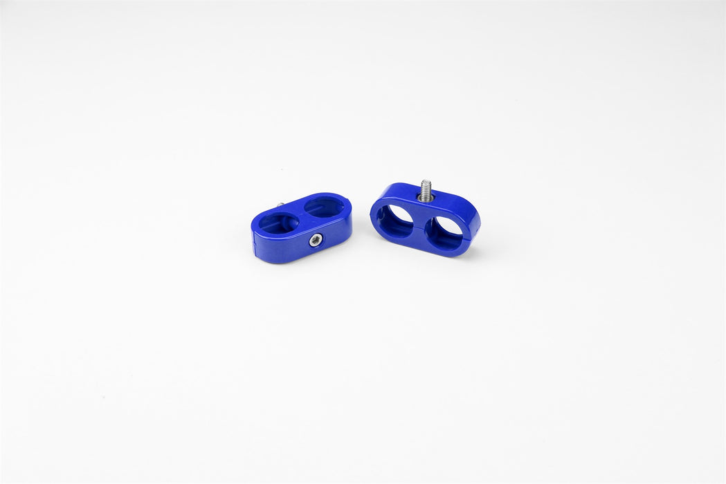 Lokar 20-835-12 Heater/AC T Clamp; 15/16 in.-15/16 in; 5/8 in.-5/8 in. ID; 2 Pieces; Blue; - Truck Part Superstore