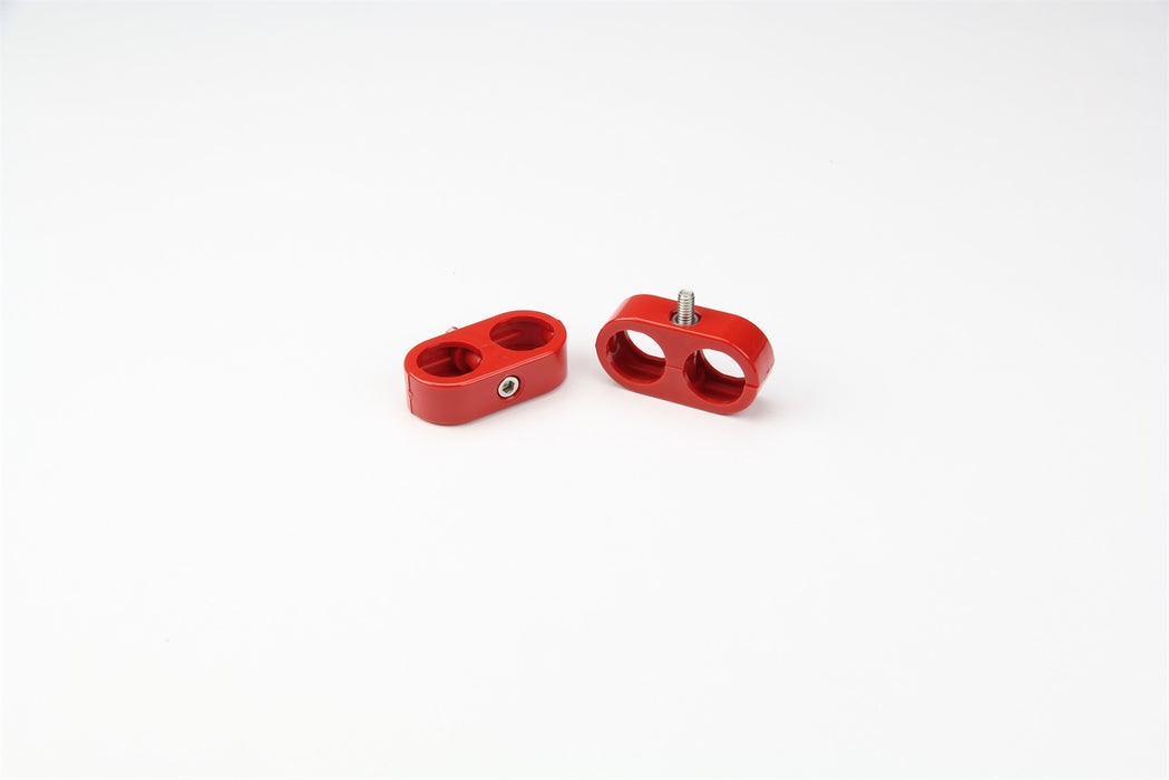 Lokar 20-835-13 Heater/AC T Clamp; 15/16 in.-15/16 in; 5/8 in.-5/8 in. ID; 2 Pieces; Red; - Truck Part Superstore