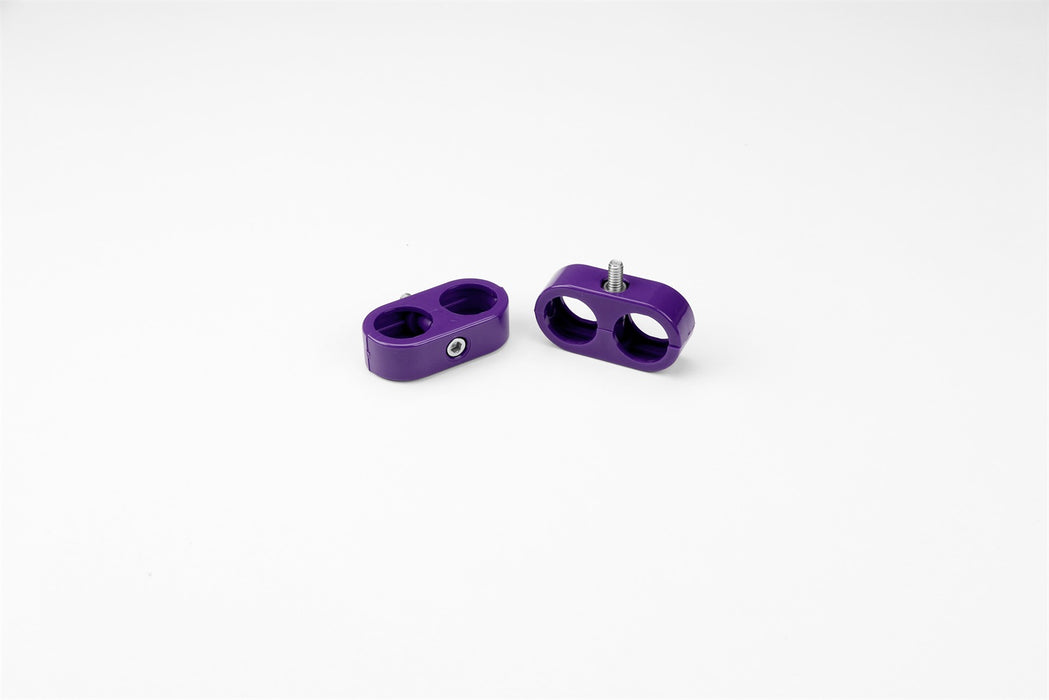 Lokar 20-835-20 Heater/AC T Clamp; 15/16 in.-15/16 in; 5/8 in.-5/8 in. ID; 2 Pieces; Purple; - Truck Part Superstore
