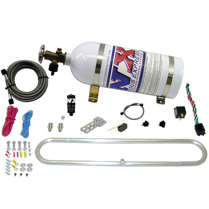 Nitrous Express 20000CR-10 N-TERCOOLER system for CO2 WITH 10LB BOTTLE (Remote Mount Solenoid) - Truck Part Superstore