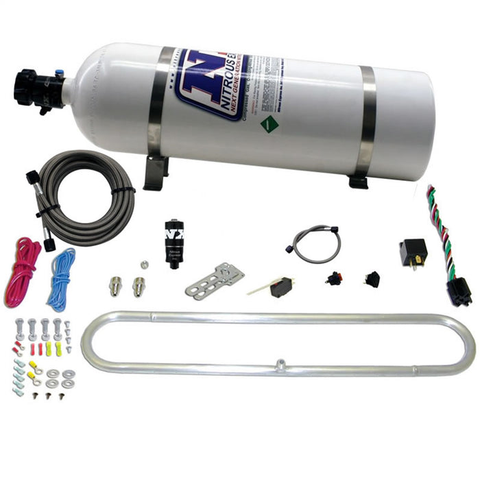 Nitrous Express 20000R-15 N-TERCOOLER SYSTEM WITH 15LB BOTTLE (Remote Mount Solenoid) - Truck Part Superstore