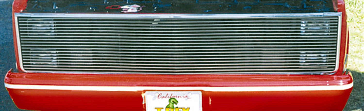 T-Rex Grilles 20010 Billet Series Phantom Grille; Horizontal; Aluminum; Polished; 1 Pc; Replacement; - Truck Part Superstore