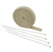 ACCEL 2001TA Exhaust Wrap; Motorcycle; High Temp; 1 in. x 50 ft.; Includes 4 Ties; Tan; Bulk; - Truck Part Superstore