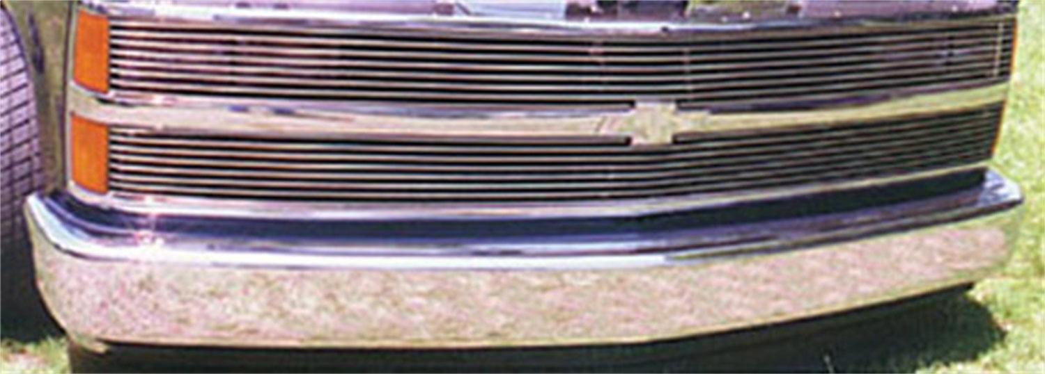 T-Rex Grilles 20025 Billet Series Phantom Grille; Horizontal; Aluminum; Polished; 1 Pc; Insert; - Truck Part Superstore