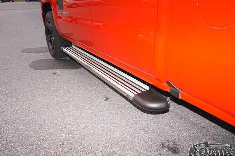 Romik 20033418 2019-Present Chevrolet Silverado Extended Cab Running Boards RB2-TS Side Steps Stainless Steel Silver Romik - Truck Part Superstore