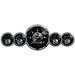 AutoMeter 2003 GAUGE KIT; 5 PC; 3 3/8in./2 1/16in.; ELEC SPEEDO W/WHEEL ODO; PRESTIGE BLK DIAMO - Truck Part Superstore