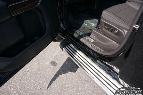 Romik 20043418 2019-Present Chevrolet Silverado Crew Cab Running Boards RB2-TS Side Steps Stainless Steel Silver Romik - Truck Part Superstore
