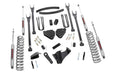 Rough Country 581.20 4-Link Suspension Lift Kit w/Shocks; 6 in. Lift; - Truck Part Superstore