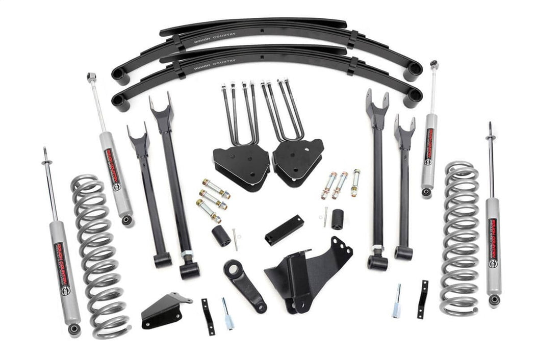 Rough Country 583.20 4-Link Suspension Lift Kit w/Shocks; 6 in. Lift; - Truck Part Superstore