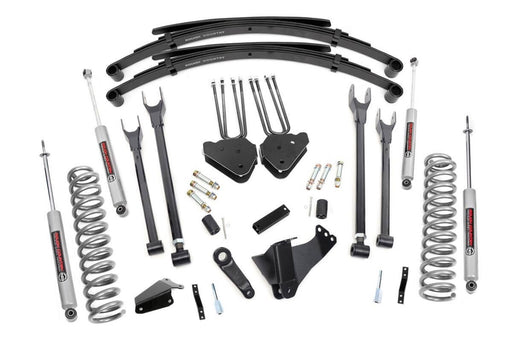 Rough Country 583.20 4-Link Suspension Lift Kit w/Shocks; 6 in. Lift; - Truck Part Superstore
