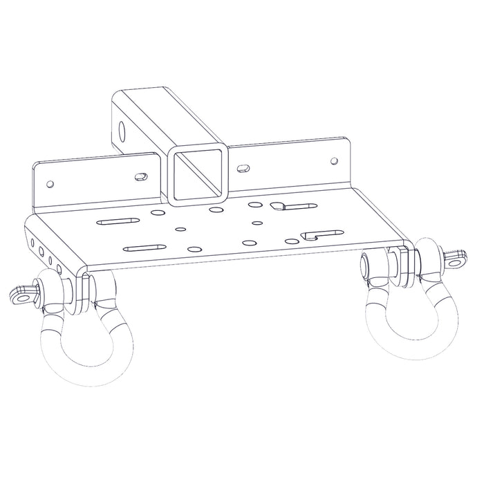 Bulldog Winch 20061R2 ATV/UTV Winch Receiver Mount 2 X 2 Inch Bulldog Winch - Truck Part Superstore