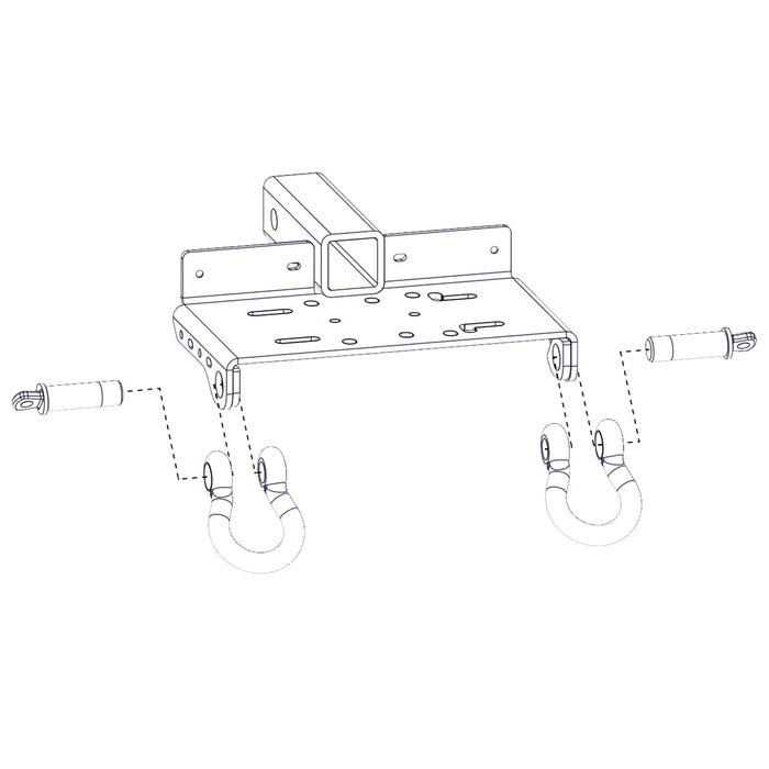 Bulldog Winch 20061R2 ATV/UTV Winch Receiver Mount 2 X 2 Inch Bulldog Winch - Truck Part Superstore