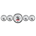 AutoMeter 2006 GAUGE KIT; 5 PC.; 3 3/8in./2 1/16in.; ELEC. SPEEDO W/LCD ODO; PRESTIGE PEARL - Truck Part Superstore