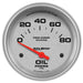 AutoMeter 200747-33 GAUGE; OIL PRESSURE; 2 5/8in.; 80PSI; ELECTRIC; MARINE SILVER - Truck Part Superstore