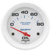 AutoMeter 200747 GAUGE; OIL PRESSURE; 2 5/8in.; 80PSI; ELECTRIC; MARINE WHITE - Truck Part Superstore