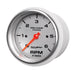 AutoMeter 200752-33 3-3/8in. IN-DASH TACHOMETER; 0-6;000 RPM; MARINE SILVER ULTRA-LITE - Truck Part Superstore