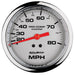 AutoMeter 200753-35 3-3/8in. MECHANICAL SPEEDOMETER; 0-80 MPH; MARINE CHROME ULTRA-LITE - Truck Part Superstore
