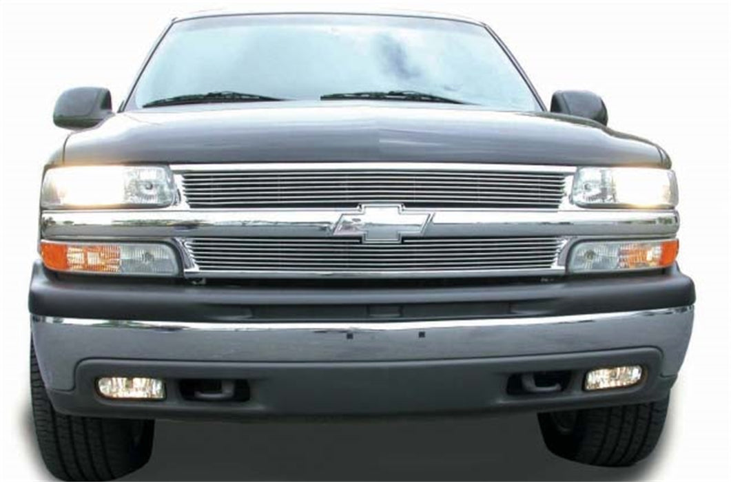T-Rex Grilles 20075 Billet Series Grille; Horizontal; Aluminum; Polished; 2 Pc; Insert; - Truck Part Superstore