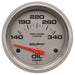 AutoMeter 200765-33 2-5/8in. OIL TEMPERATURE; 140-340 deg.F; MARINE SILVER ULTRA-LITE - Truck Part Superstore
