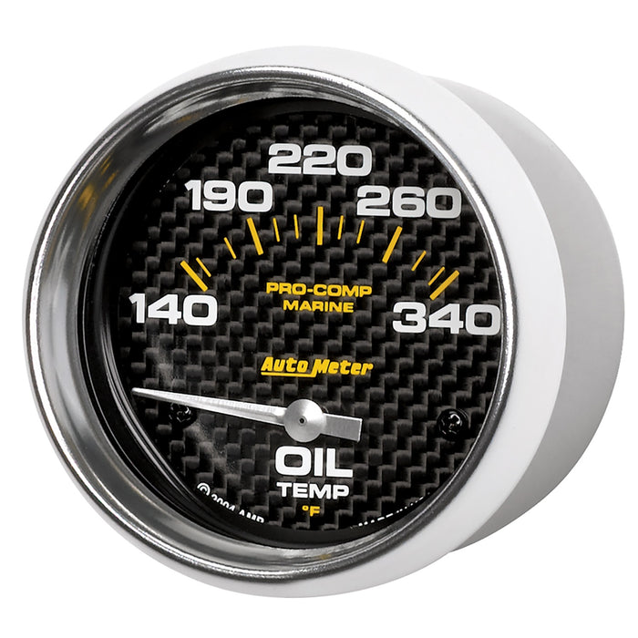 AutoMeter 200765-40 GAUGE; OIL TEMP; 2 5/8in.; 140-300deg.F; ELECTRIC; MARINE CARBON FIBER - Truck Part Superstore