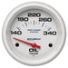 AutoMeter 200765 GAUGE; OIL TEMP; 2 5/8in.; 140-300deg.F; ELECTRIC; MARINE WHITE - Truck Part Superstore