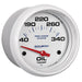 AutoMeter 200765 GAUGE; OIL TEMP; 2 5/8in.; 140-300deg.F; ELECTRIC; MARINE WHITE - Truck Part Superstore