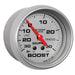 AutoMeter 200775-33 GAUGE; VAC/BOOST; 2 5/8in.; 30INHG-30PSI; MECHANICAL; MARINE SILVER - Truck Part Superstore
