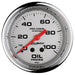 AutoMeter 200777-35 GAUGE; OIL PRESSURE; 2 5/8in.; 100PSI; MECHANICAL; MARINE CHROME - Truck Part Superstore