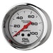 AutoMeter 200777-35 GAUGE; OIL PRESSURE; 2 5/8in.; 100PSI; MECHANICAL; MARINE CHROME - Truck Part Superstore