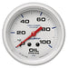 AutoMeter 200777 GAUGE; OIL PRESSURE; 2 5/8in.; 100PSI; MECHANICAL; MARINE WHITE - Truck Part Superstore