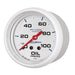 AutoMeter 200777 GAUGE; OIL PRESSURE; 2 5/8in.; 100PSI; MECHANICAL; MARINE WHITE - Truck Part Superstore